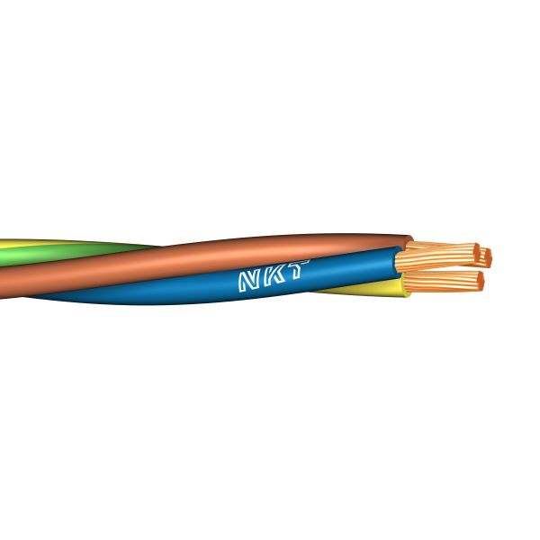 NKT FQ XTRA Installationskabel 5G1.5 mm² ledararea 250 m/bobin