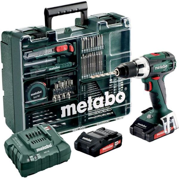 Metabo BS 18 LT SET Skruvdragare med 2 st 2,0 Ah batterier och laddare