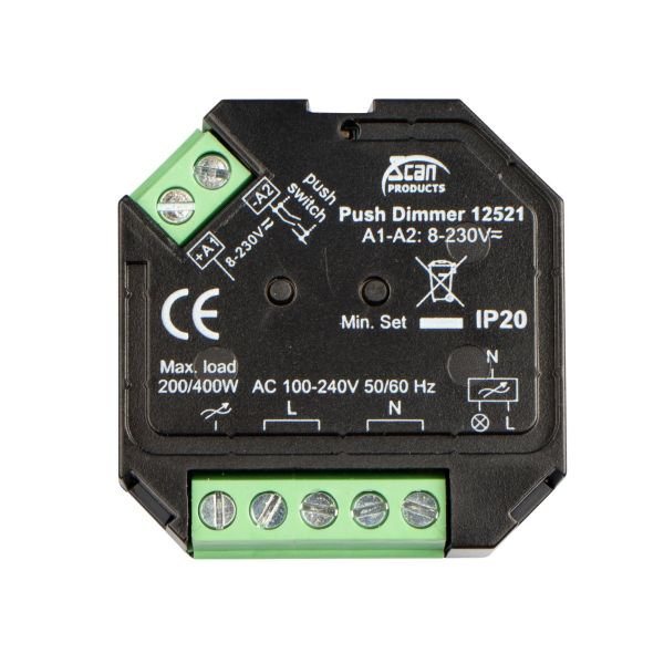 Scan Products 12521 Dimmerpuck push 200W LED