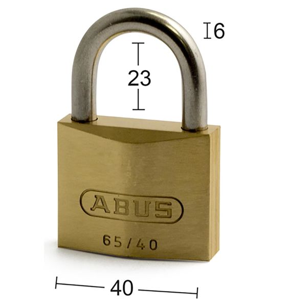 ABUS 65IB/40 RF Hänglås 40 x 6 x 23 mm 2-pack