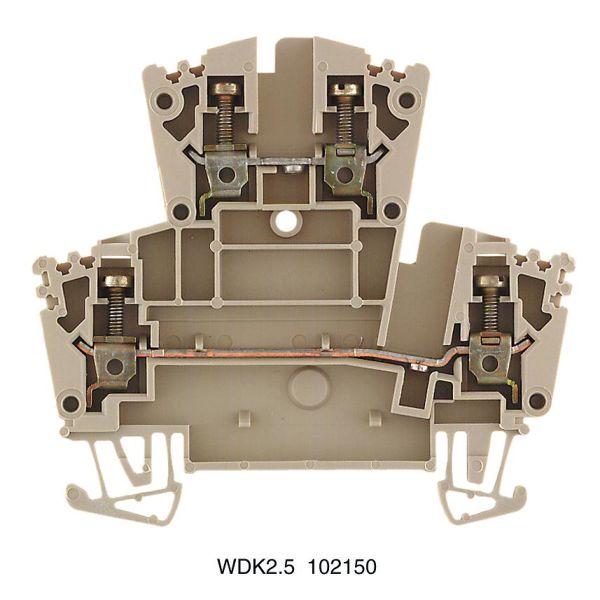 Weidmüller WDK 2,5 Tvåvåningsplint 69,5 mm lång