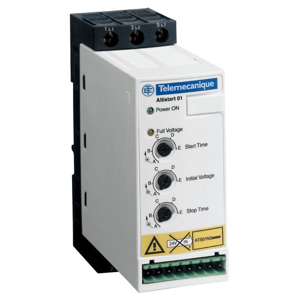 Schneider Electric ATS01N212QN Mjukstartare start/stopp 380-415 V 12 A 5,5 kW