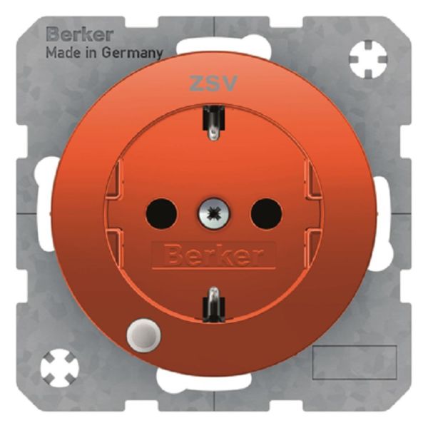 Hager 41102089 Vägguttag 1-vägs R.1/R.3 LED Polarvit