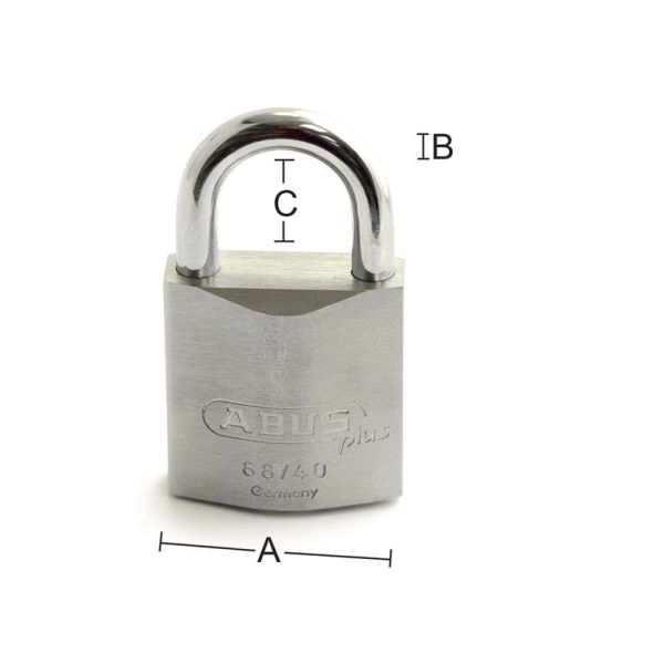 ABUS 88 Hänglås dubbelreglad 40 x 7 x 23 mm