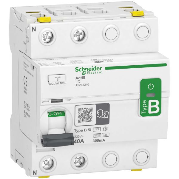 Schneider Electric Acti9 iID Jordfelsbrytare B-SI 2-polig 40A 300mA