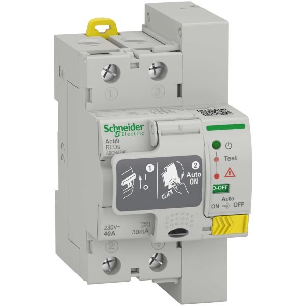 Schneider Electric Acti9 REDs Jordfelsbrytare A 2-polig 40A 30mA