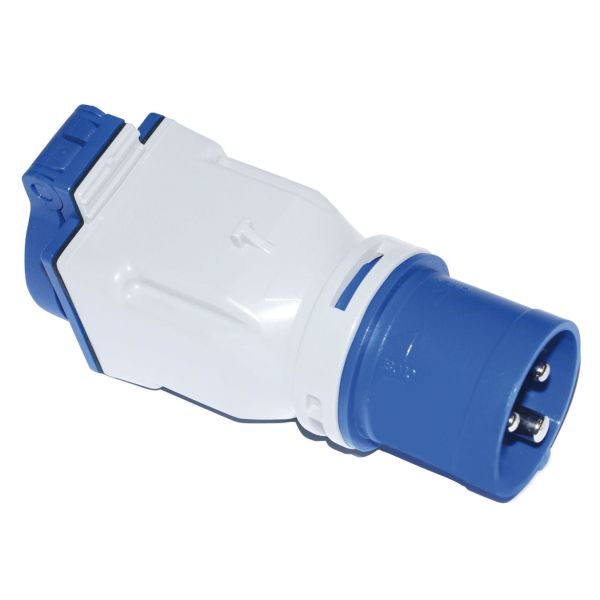Garo 2425131 Adapter 16 A med IEC/CEE 230 V (50 + 60 Hz) blå