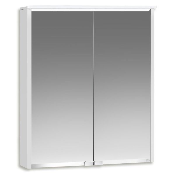 Ifö Option Bas 55 Badrumsskåp vit med spegel och belysning 550 mm