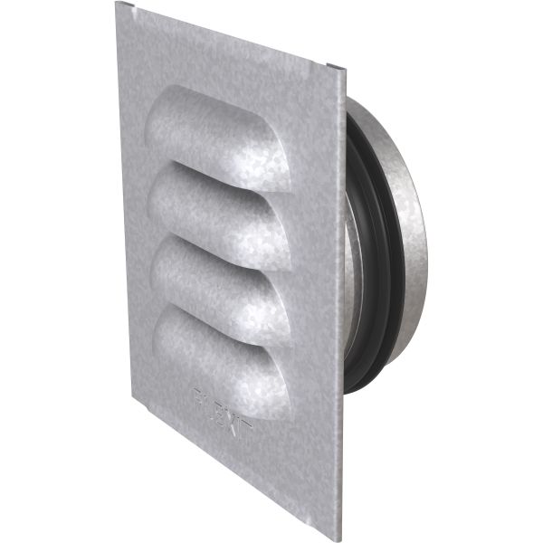 Flexit 02331 Ventilgaller med nippel 102 x 102 mm