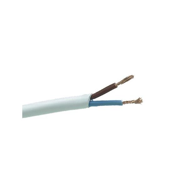 Gelia 40000308 Kabel vit SKK 2×0.75 mm² 100 m i bobin