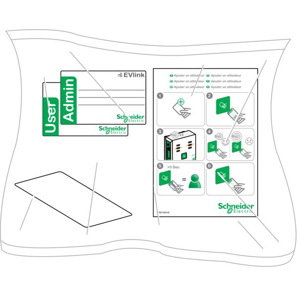 Schneider Electric EVP1BNS RFID-kort 10-pack