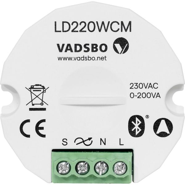 Vadsbo V-4022010WCM Dimmer 0-200 VA 230V IP20