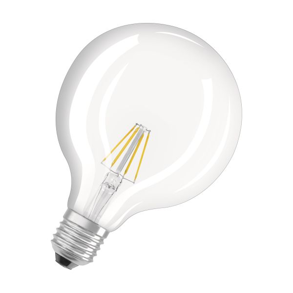 Osram Retrofit Glob LED-lampa klar 4 W