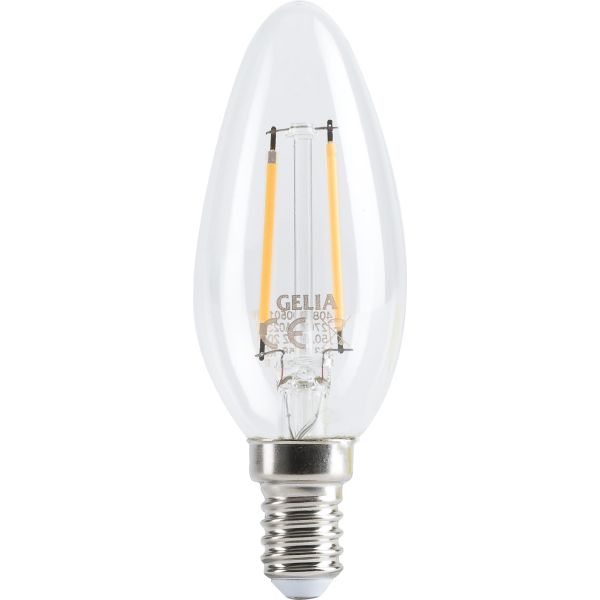 Gelia Retro LED-lampa 2 W klar 2-pack