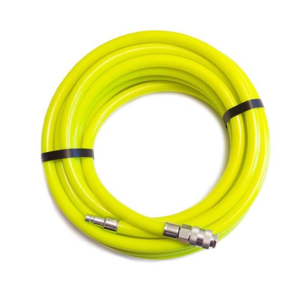 IP PVC 15033 Tryckluftsslang snabbkoppling ftalatfri gul/grön 20 m