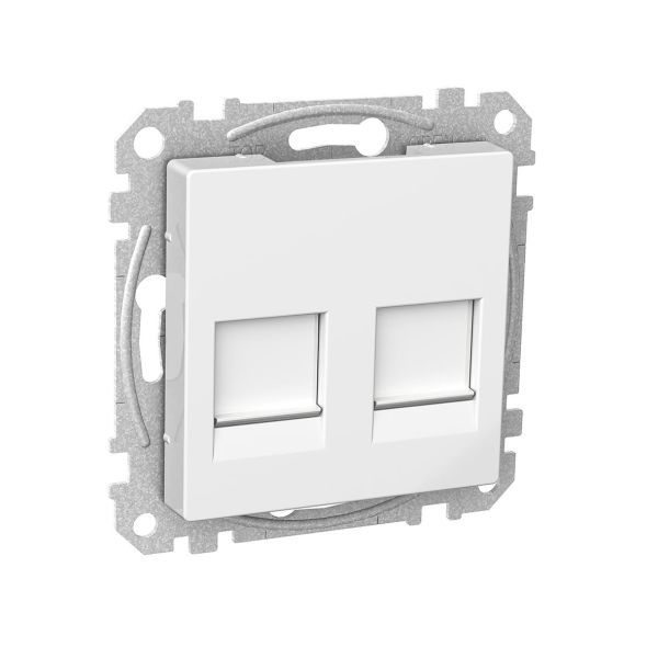 Schneider Electric WDE002377 Centrumplatta 55 x 55 x 24 mm Vit