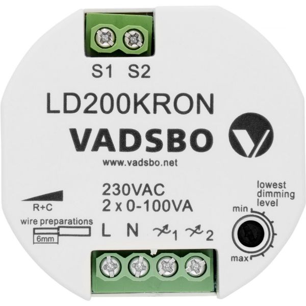 Vadsbo V-4020020IBK Krondimmer 1-200 VA IP20