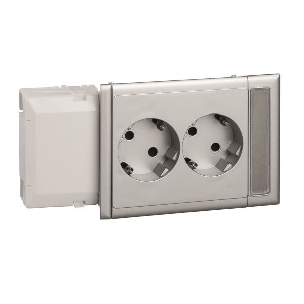 Schneider Electric 5940023 Masteruttag 2-vägs Aluminium