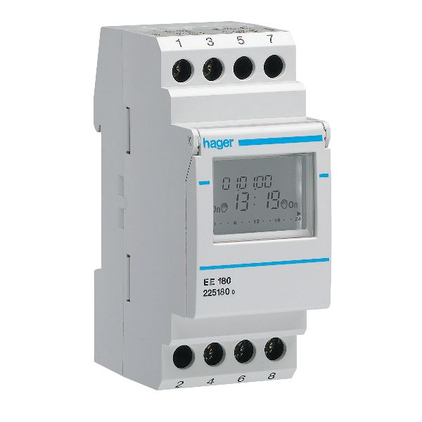 Hager EE181 Kopplingsur 16A 250V AC 2 kanaler