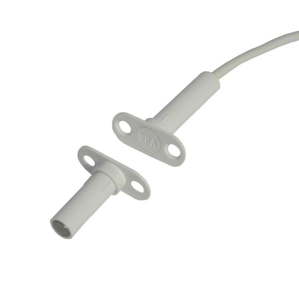 Alarmtech MC 370-S1-5 Högsäkerhetskontakt 12 mm sensor inbyggd 5 m kabel