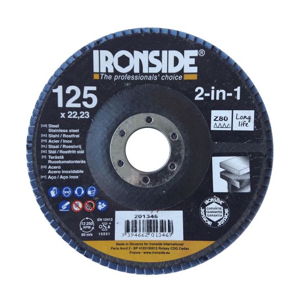 Ironside 201346 Lamellrondell 125 mm Z80