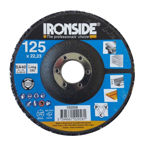 Ironside 102058 Grovrengöringsrondell 125×22 mm