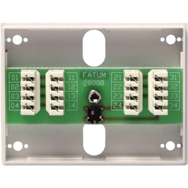 Alarmtech Fatum Mini Larmbox 8-polig med sabotagekontakt Slits/slits