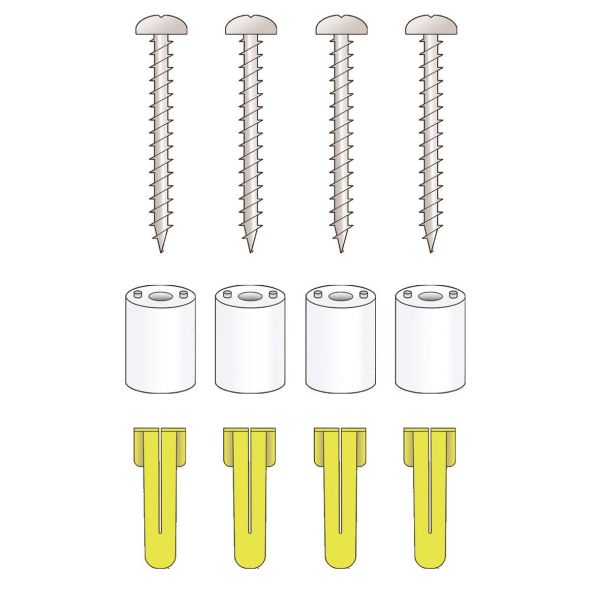 Alarmtech 5015238 Väggdistansbricka 13 mm 4-pack