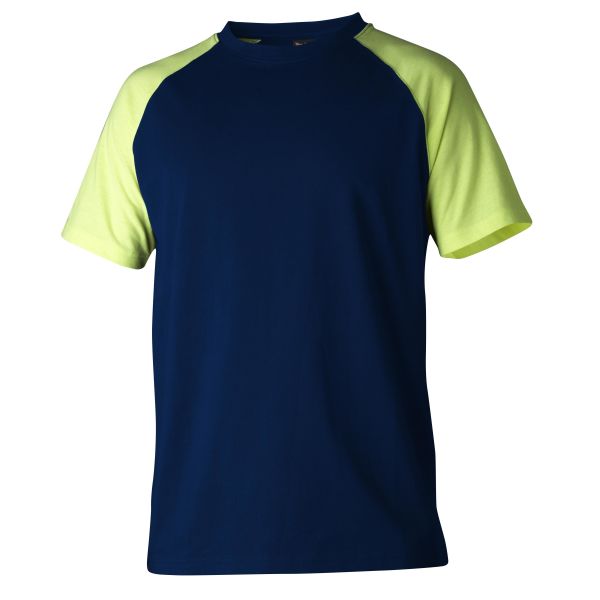 Top Swede 225 T-shirt marinblå/gul 3XL