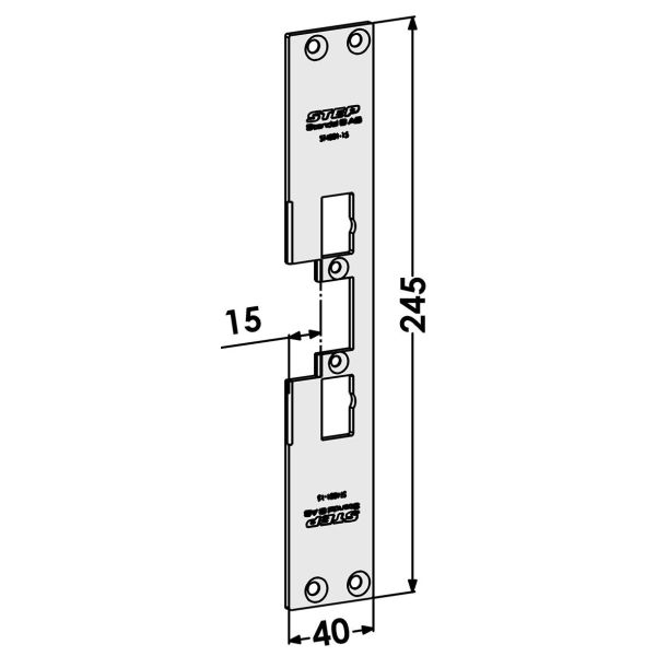 STEP ST4001-15 Stolpe till STEP 40/90/48/98 Preload 15 mm motsvarande ST6505/731-15