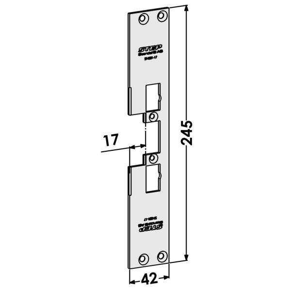 STEP ST4001-17 Stolpe till STEP 40/90/48/98 Preload 17 mm motsvarande ST6558/731-17