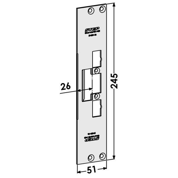 STEP ST4001-26 Stolpe till STEP 40/90/48/98 Preload 26 mm motsvarande ST6510/731-26