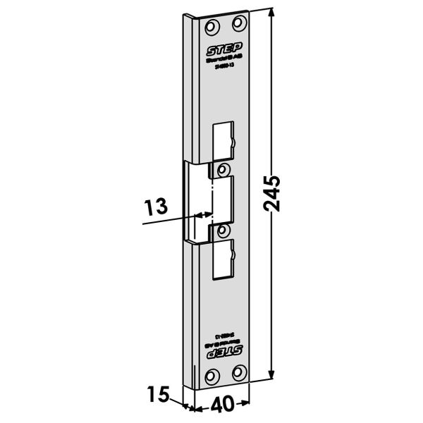 STEP ST4002-13 Stolpe för STEP 90 Release 13 mm 245 mm