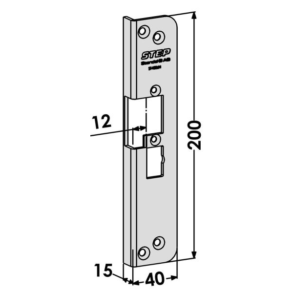 STEP ST4006H Stolpe för STEP 90 Release Höger