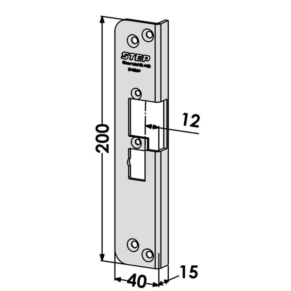 STEP ST4006V Stolpe för STEP 90 Release Vänster