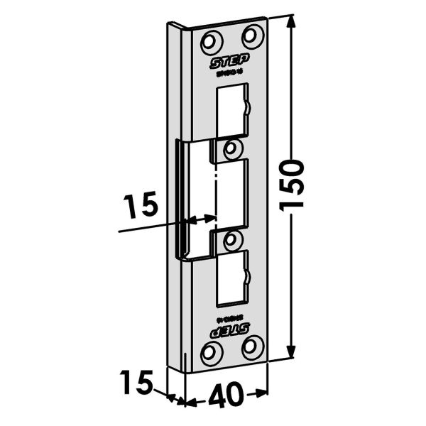 STEP ST4013-15 Stolpe för STEP 90 Release 15 mm 40 mm