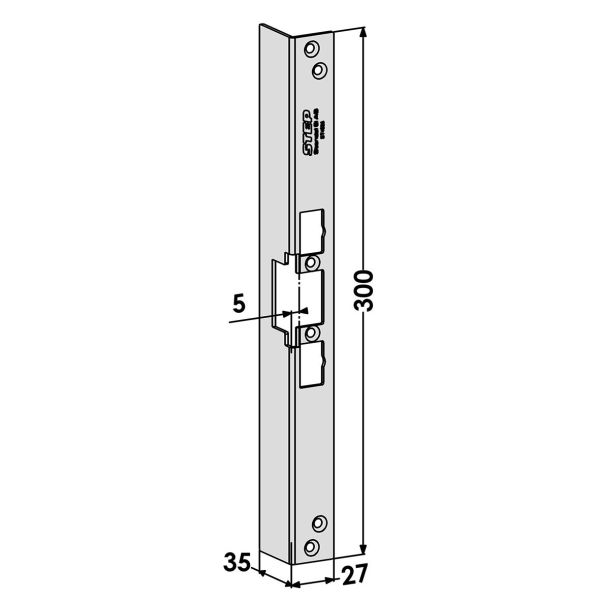 STEP ST4025 Stolpe för STEP 90 Release 5 mm 300 mm