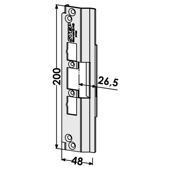 STEP ST4026 Stolpe för Schüco profilsystem 26,5 mm