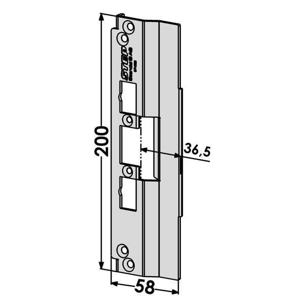 STEP ST4028 Stolpe för Schüco profilsystem 36,5 mm