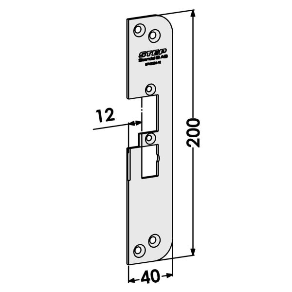 STEP ST4030H-12 Stolpe till STEP 40/90/48/98 Preload 12 mm motsvarande 1887-1