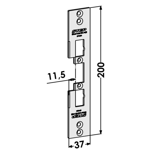 STEP ST4031 Stolpe för Wicona profilsystem 11,5 mm