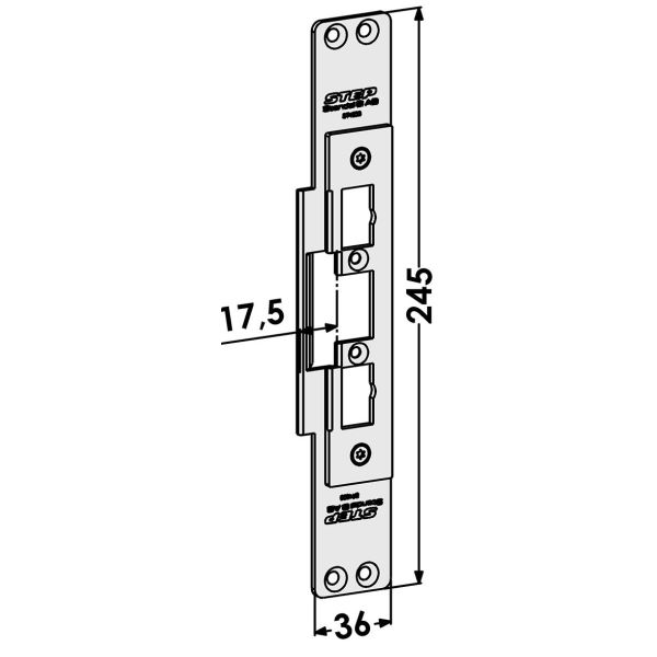 STEP ST4033 Stolpe för Sapa profilsystem 17,5 mm för Sapa 2060