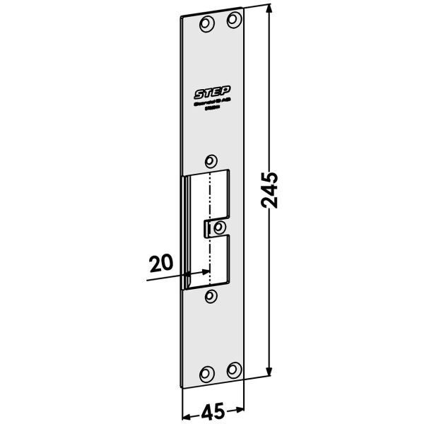 STEP ST9504H Stolpe till STEP 92 Preload STEP 92 Release 45 mm höger