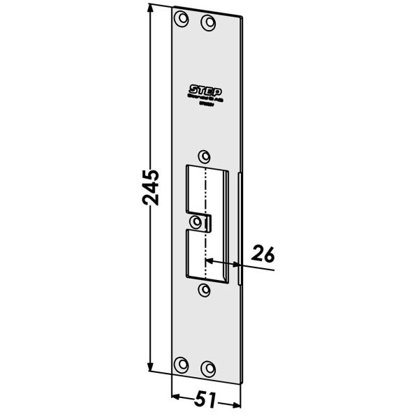 STEP ST9505V Stolpe till STEP 92 Preload STEP 92 Release 51 mm vänster