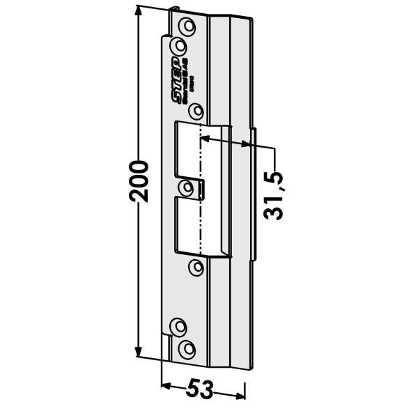 STEP ST9513 Stolpe för Schüco profilsystem 31,5 mm