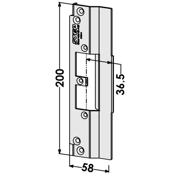 STEP ST9514 Stolpe för Schüco profilsystem 36,5 mm