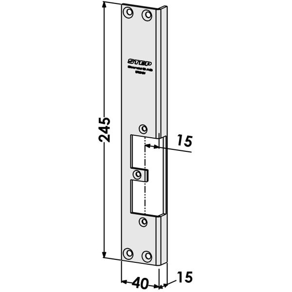 STEP ST9519V Stolpe utbyte från Connect till Modul-serien Vänster