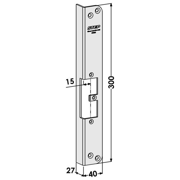 STEP ST9525 Stolpe för STEP 18 och 28E Secure Höger