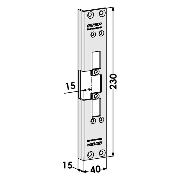 STEP ST6501 Stolpe till STEP 60 Silent 15 x 230 x 15 mm