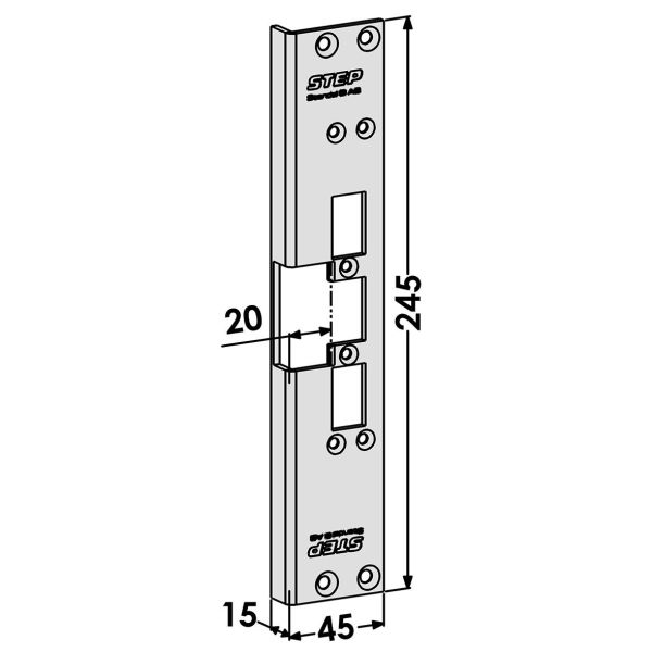 STEP ST6556 Stolpe till STEP 60 Silent 20 mm